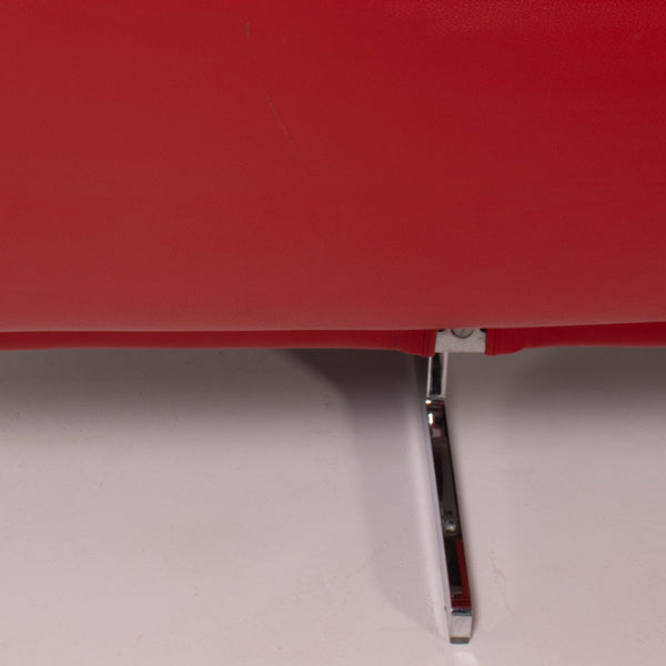 Cassina Asped Red Leather Sofa By Jean - Marie Massaud, 2005 - REHAUS - Jean - Marie Massuad