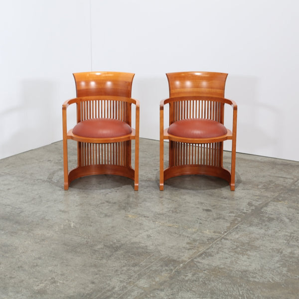 Cassina Barrel Chairs by Frank Lloyd Wright, Set of Two @ REHAUS