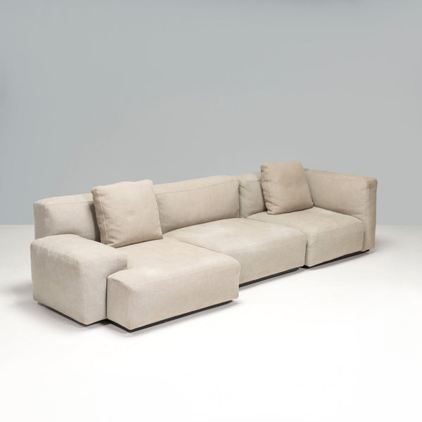 Cassina by Piero Lissoni Grey Mex Cube Sectional Corner Sofa - REHAUS - Piero Lissoni