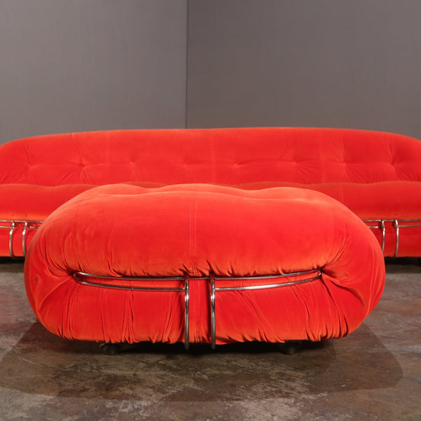 Cassina Soriana Three Seater Sofa and Ottoman by Afra & Tobia Scarpa @ REHAUS