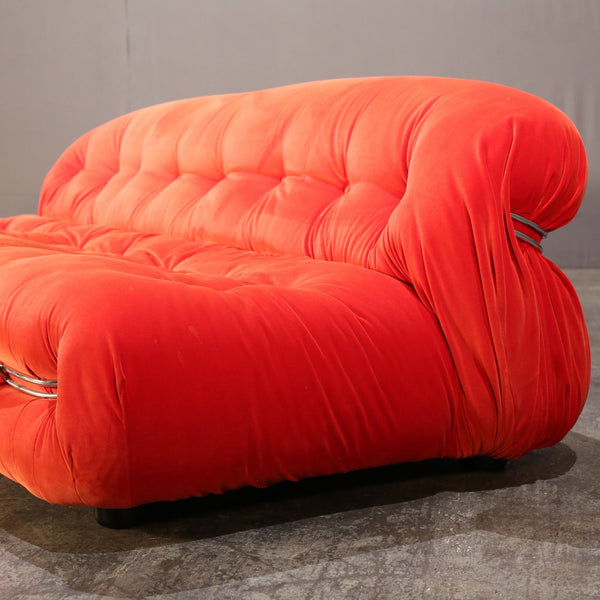 Cassina Soriana Three Seater Sofa and Ottoman by Afra & Tobia Scarpa @ REHAUS