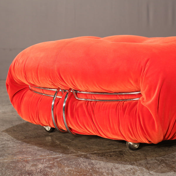 Cassina Soriana Three Seater Sofa and Ottoman by Afra & Tobia Scarpa @ REHAUS