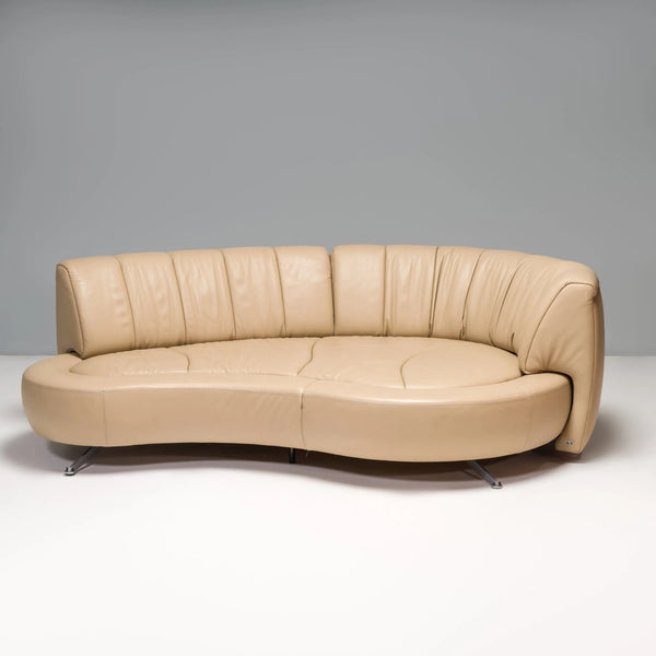 De Sede by Hugo de Ruiter Beige Leather DS - 164/29 Sofa - REHAUS - Hugo de Ruiter