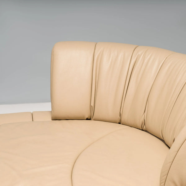 De Sede by Hugo de Ruiter Beige Leather DS - 164/29 Sofa - REHAUS - Hugo de Ruiter