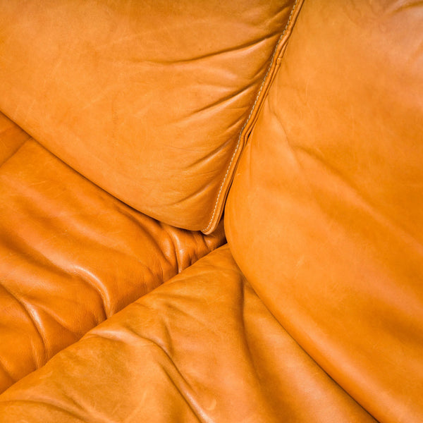 De Sede DS - 61 Cedar Brown Leather Sofa, 1972 - REHAUS - De Sede