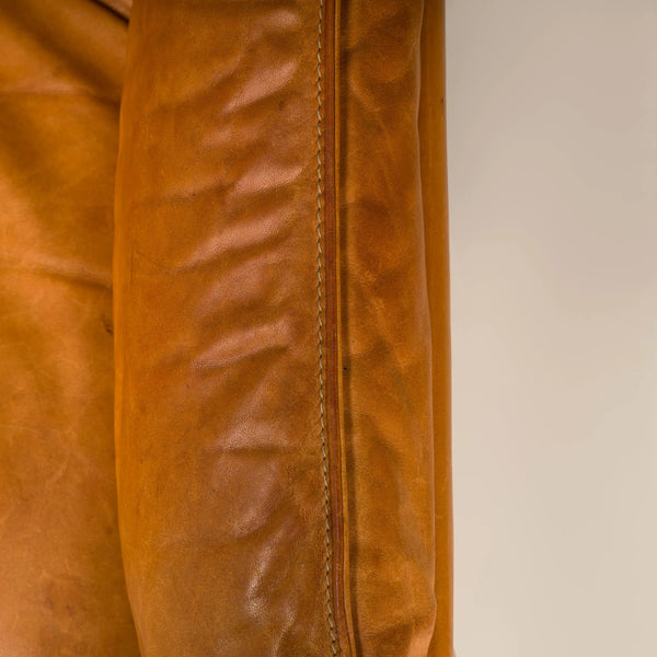De Sede DS - 61 Cedar Brown Leather Sofa, 1972 - REHAUS - De Sede