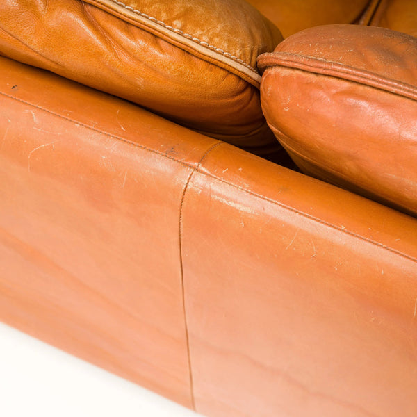 De Sede DS - 61 Cognac Leather Sofa, 1970s - REHAUS - De Sede