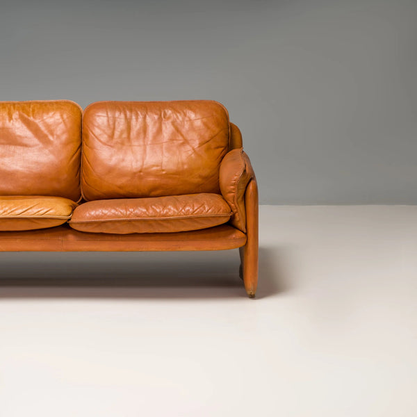 De Sede DS - 61 Cognac Leather Sofa, 1970s - REHAUS - De Sede