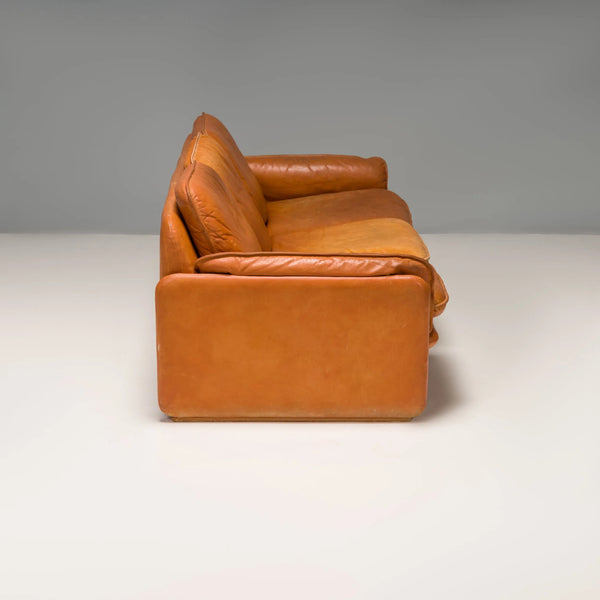 De Sede DS - 61 Cognac Leather Sofa, 1970s - REHAUS - De Sede
