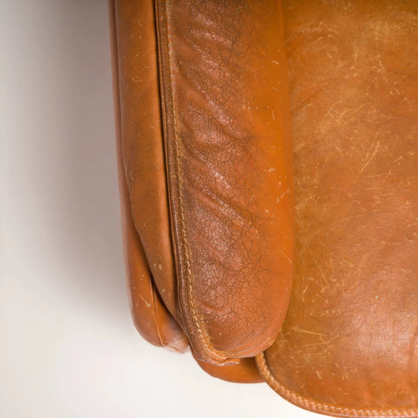 De Sede DS - 61 Cognac Leather Sofa, 1970s - REHAUS - De Sede