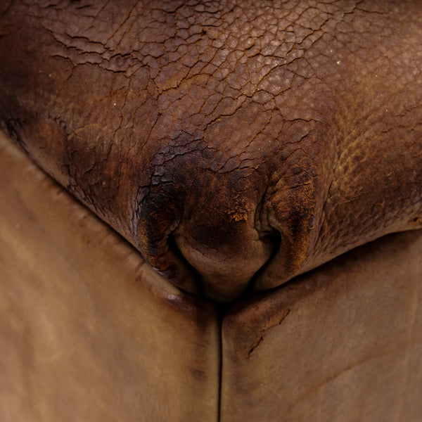 De Sede DS46 Brown Leather Sectional Sofa, 1970s, Set of 3 - REHAUS - De Sede