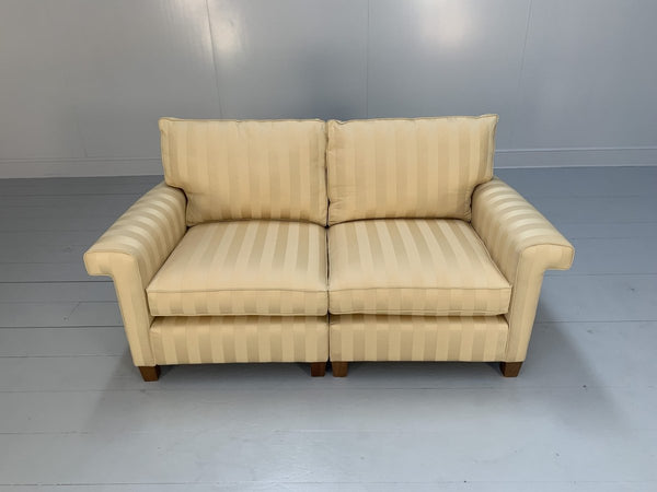 Duresta Gabrielle 2.5 - Seat Sofa - In Gold Stripe Fabric @ REHAUS