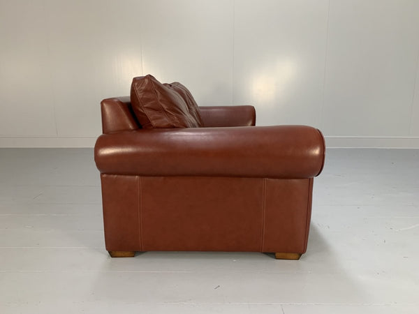 Duresta Garrick Sofa & 2 Armchair Suite - In Tan Brown Niven Leather @ REHAUS