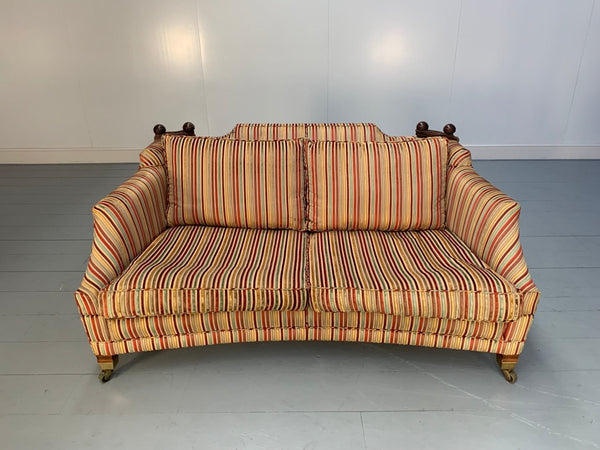 Duresta Hornblower Large 2.5 - Seat Sofa - In Striped Velvet Fabric @ REHAUS