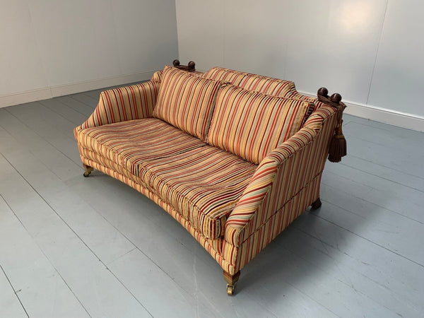 Duresta Hornblower Large 2.5 - Seat Sofa - In Striped Velvet Fabric @ REHAUS