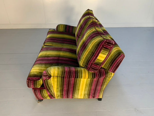 Duresta Lansdowne 2 - Seat Sofa - In Velluti Stripe Velvet Fabric @ REHAUS