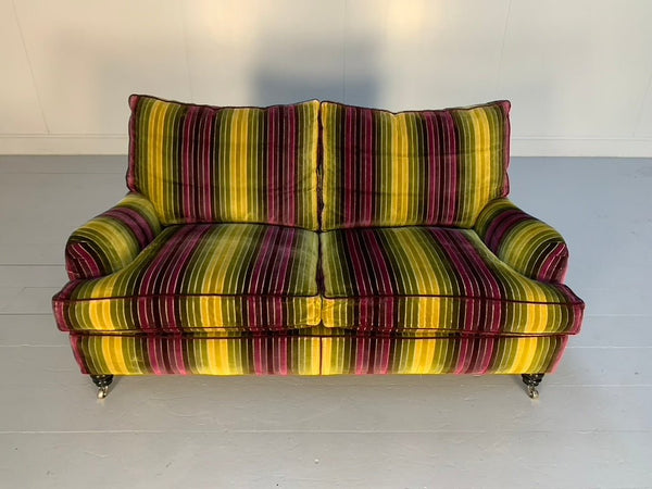 Duresta Lansdowne 2 - Seat Sofa - In Velluti Stripe Velvet Fabric @ REHAUS