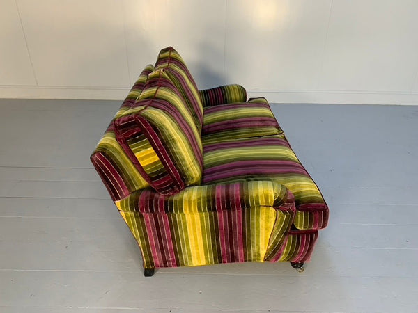 Duresta Lansdowne 2 - Seat Sofa - In Velluti Stripe Velvet Fabric @ REHAUS