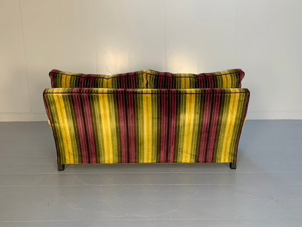 Duresta Lansdowne 2 - Seat Sofa - In Velluti Stripe Velvet Fabric @ REHAUS