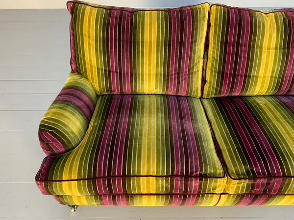 Duresta Lansdowne 2 - Seat Sofa - In Velluti Stripe Velvet Fabric @ REHAUS