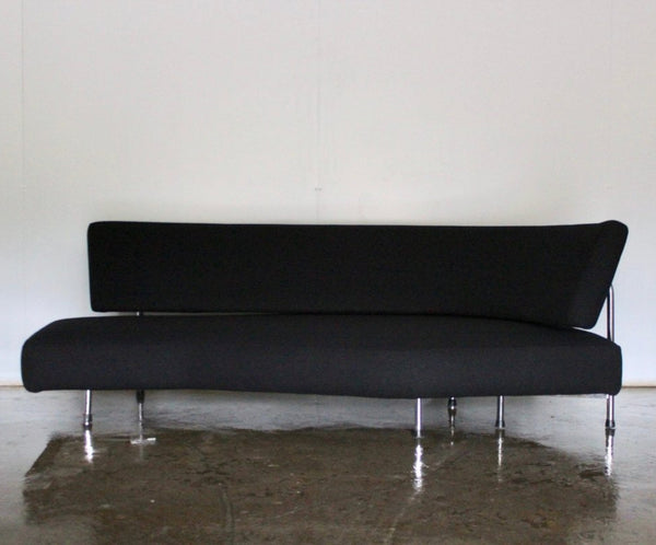 Edra Shark Sofa Chaise - In Jet Black Wool @ REHAUS