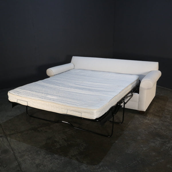 Ethan Allen Bennett Roll Arm Sleeper Sofa & Ottoman @ REHAUS