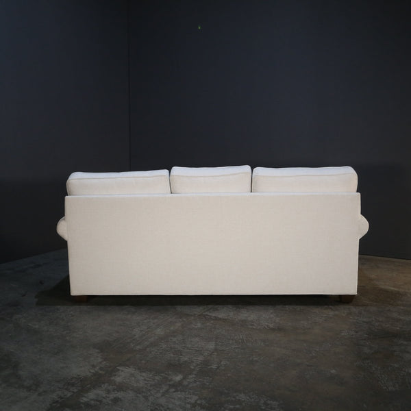 Ethan Allen Bennett Roll Arm Sleeper Sofa & Ottoman @ REHAUS