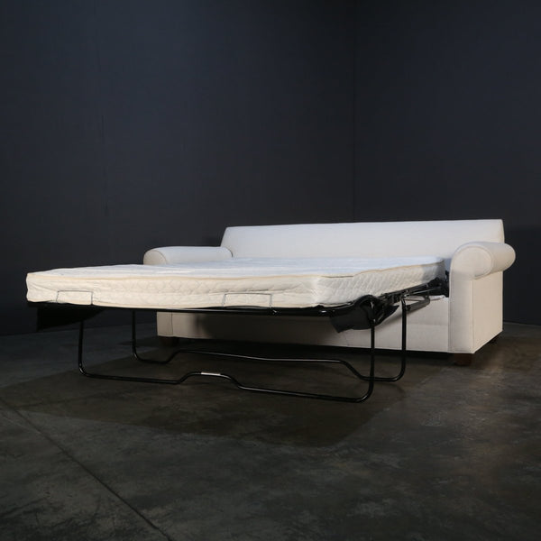 Ethan Allen Bennett Roll Arm Sleeper Sofa & Ottoman @ REHAUS