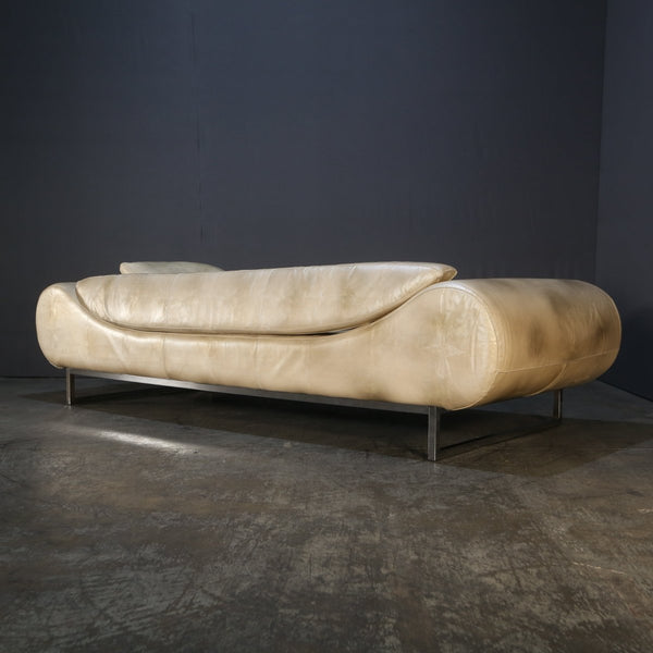 Fendi Casa White Iguana Leather Eros Sofa @ REHAUS