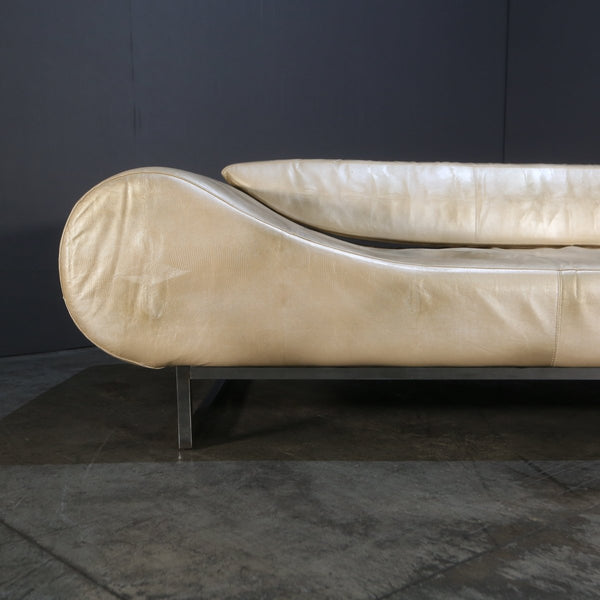 Fendi Casa White Iguana Leather Eros Sofa @ REHAUS