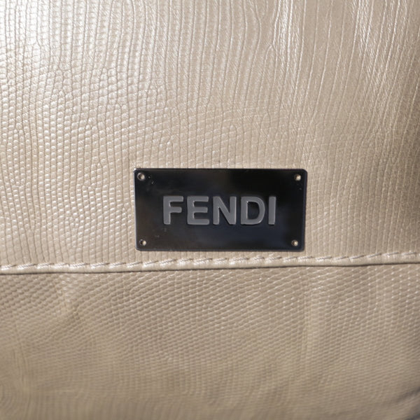 Fendi Casa White Iguana Leather Eros Sofa @ REHAUS
