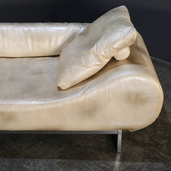 Fendi Casa White Iguana Leather Eros Sofa @ REHAUS