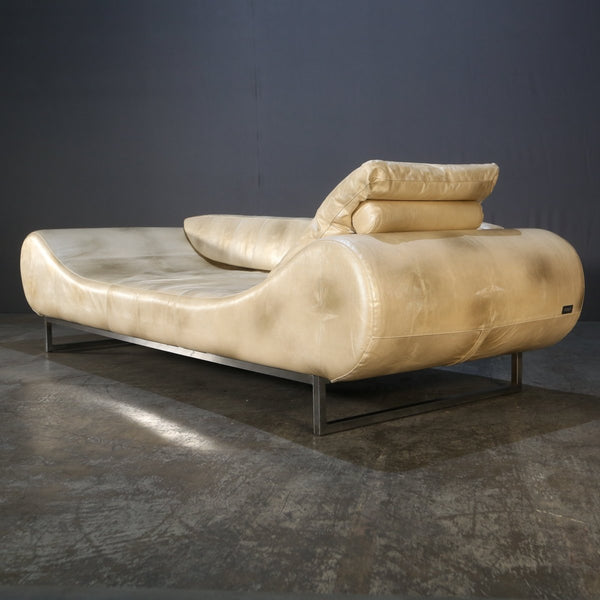 Fendi Casa White Iguana Leather Eros Sofa @ REHAUS