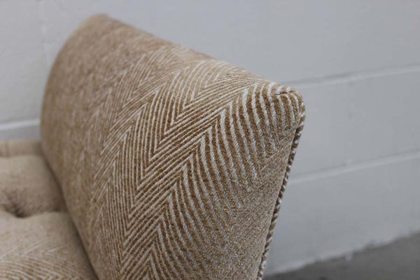 Flare - Arm Deep - Buttoned Bench - Seat in Zoffany Fabric, Handmade by George Smith Craftsmen @ REHAUS