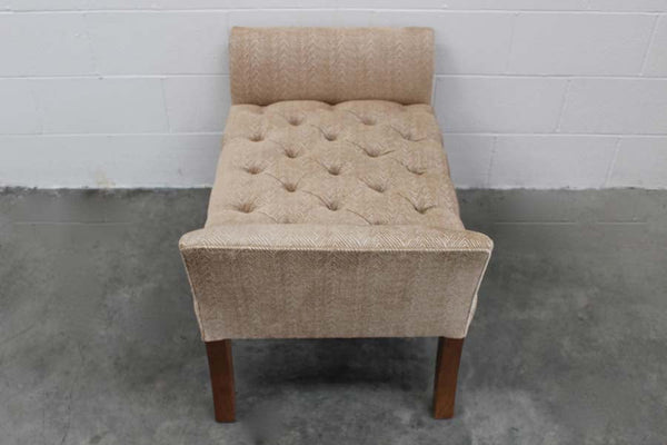 Flare - Arm Deep - Buttoned Bench - Seat in Zoffany Fabric, Handmade by George Smith Craftsmen @ REHAUS