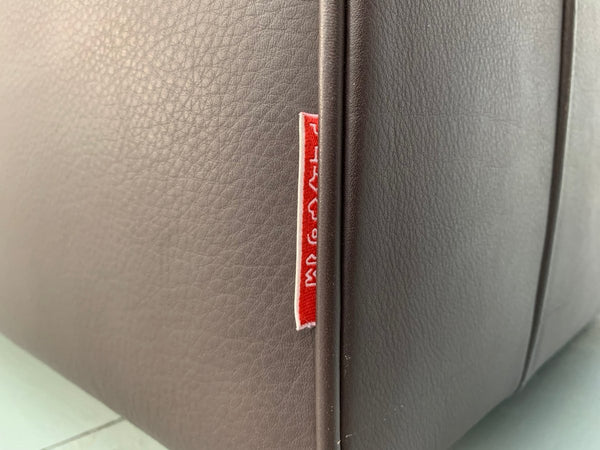 Flexform Bob Movement Armchair in Dark Brown Leather @ REHAUS