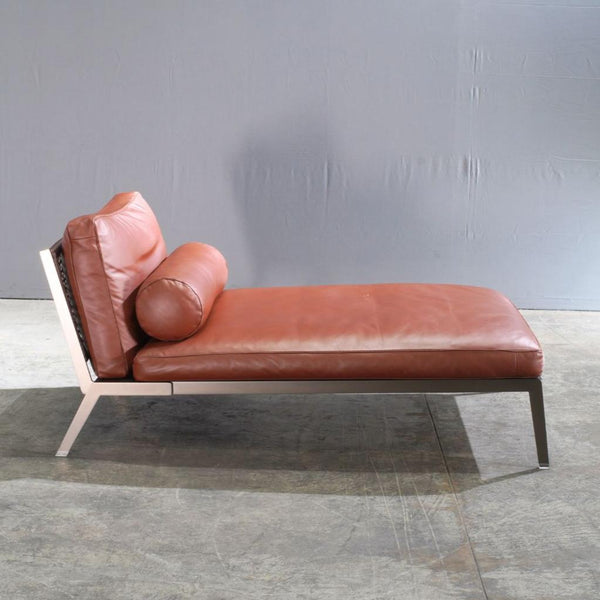 Flexform Happy Chaise Lounge in Leather by Antonio Citterio - REHAUS - Flexform