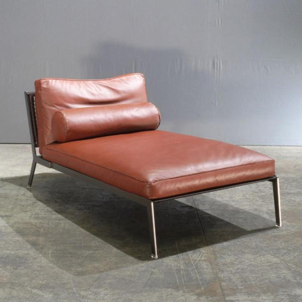 Flexform Happy Chaise Lounge in Leather by Antonio Citterio - REHAUS - Flexform
