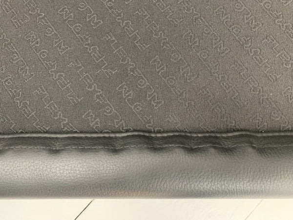 Flexform Status Sectional L - Shape Sofa - In Black Leather & Blue Velvet @ REHAUS