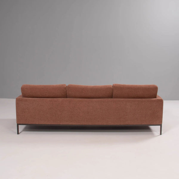 Florence Knoll for Knoll Dusky Pink Fabric Relax Sofa - REHAUS - Florence Knoll