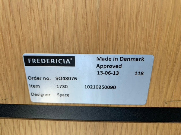 Fredericia Spine Counter Bar Stools - In Brown Leather & Oak (10 Available) @ REHAUS