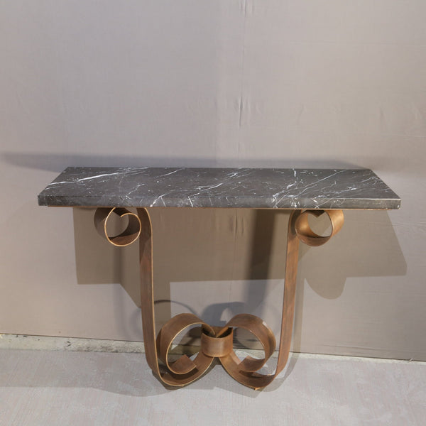 Gordon Watson Wrought Iron & Marble Console by Paul Belvoir @ REHAUS