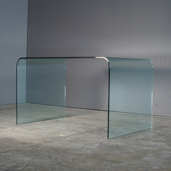 Green Apple Pure Glass Arc Desk @ REHAUS
