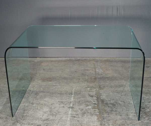 Green Apple Pure Glass Arc Desk @ REHAUS