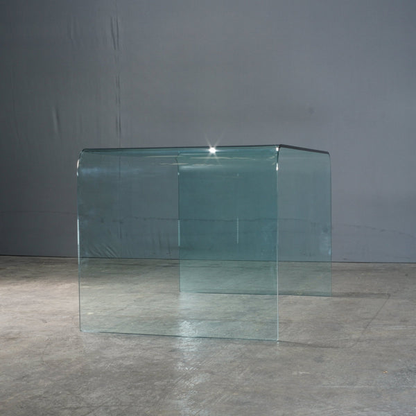 Green Apple Pure Glass Arc Desk @ REHAUS