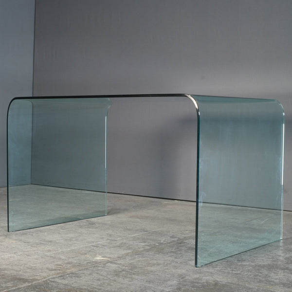 Green Apple Pure Glass Arc Desk @ REHAUS