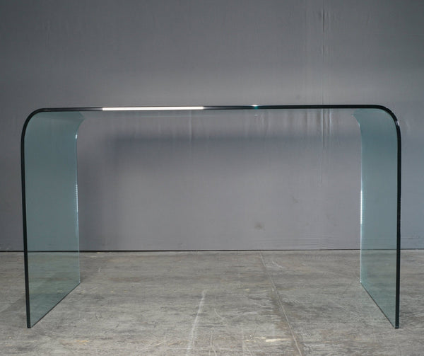 Green Apple Pure Glass Arc Desk @ REHAUS