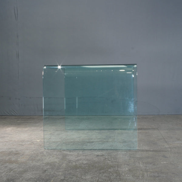 Green Apple Pure Glass Arc Desk @ REHAUS