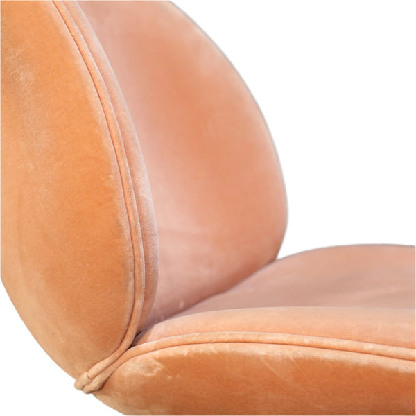 Gubi Beetle Pink Velvet Lounge Chair by GamFratsei @ REHAUS