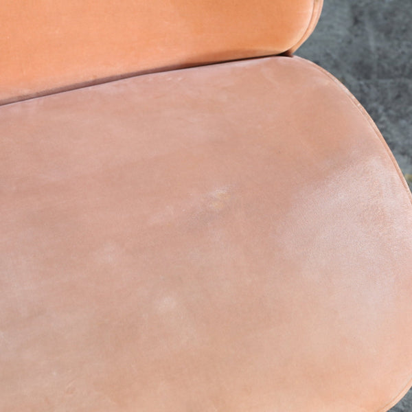 Gubi Beetle Pink Velvet Lounge Chair by GamFratsei @ REHAUS